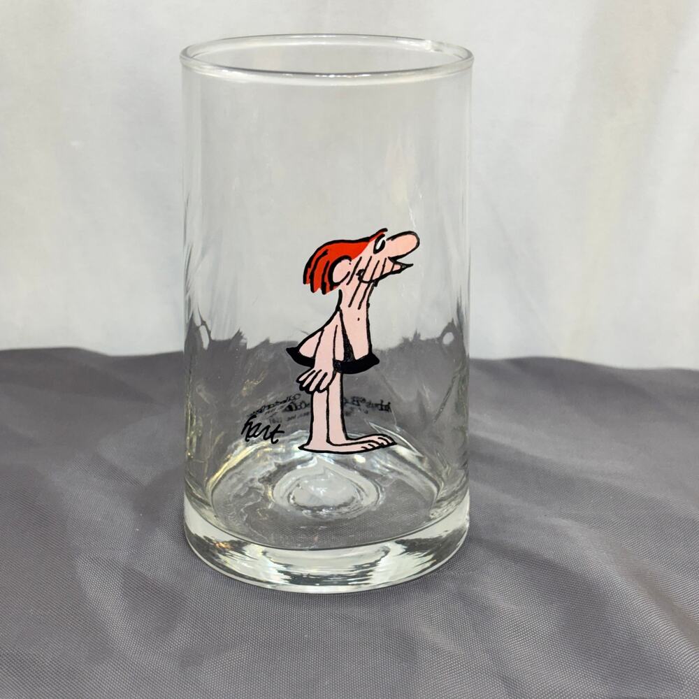 VTG BC Comic Ice Age Caveman Drinking Glass 1981 Arby's Collector Series J. Hart
